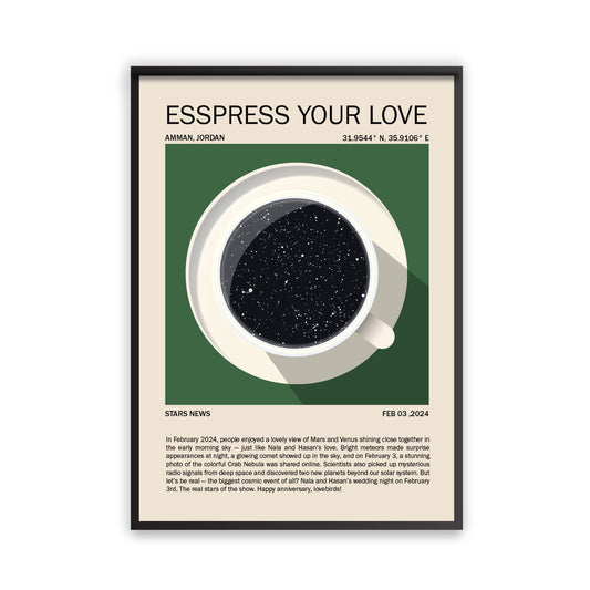 The Space Roast Framed Print